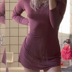 maroon shirt/dress